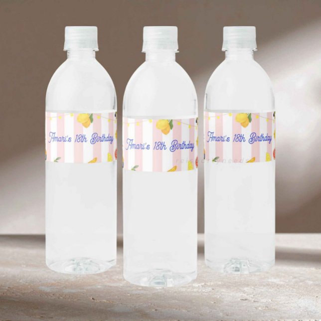 Italienska La Dolce Vita Vattenflasketikett Vattenflaska Etikett (water bottle label italian, la dolce vita party, italian birthday decor, bottle label birthday, past)