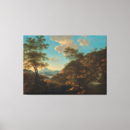 Italienska landskapet med föredragande Willem de H Canvastryck