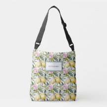 Italienska Lemon Blommar Mediterranean Watercolor