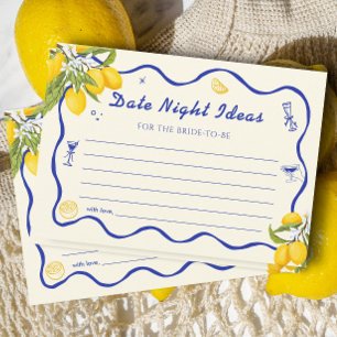 Italienska Lemon Möhippa Datum Nattjaktkort Inbjudningar