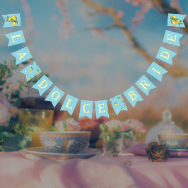 Italienska Lemons Blue La Dolce Bride Möhippa Vimplar