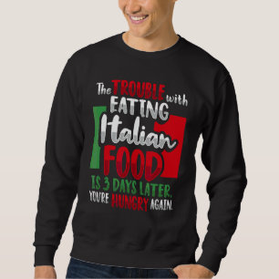 Italienska livsmedel för en Italien Lång Ärmad Tröja