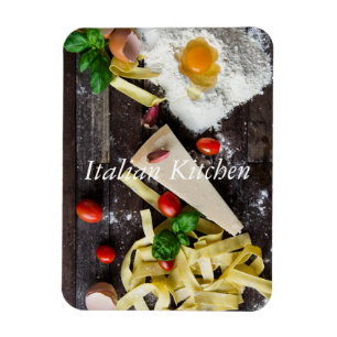 Italienska livsmedelsanpassningstexten magnet