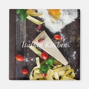 Italienska livsmedelsanpassningstexten magnet