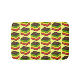 Italienska livsmedelsregnbågstricolor Seven Lagrar Badrumsmatta