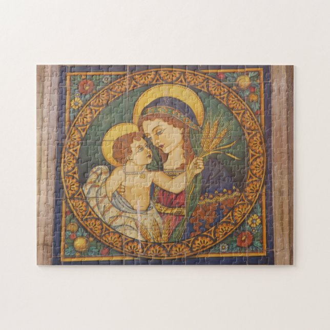 Italienska Madonna Pussel (Horisontell)