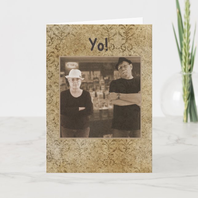 Italienska maffian Birthday Önskemål Kort (Framsida)