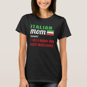 Italienska Mamma Hand Gesture Italien Färg Mamma J T Shirt