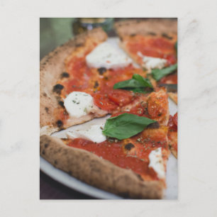 Italienska Margherita Pizza Vykort