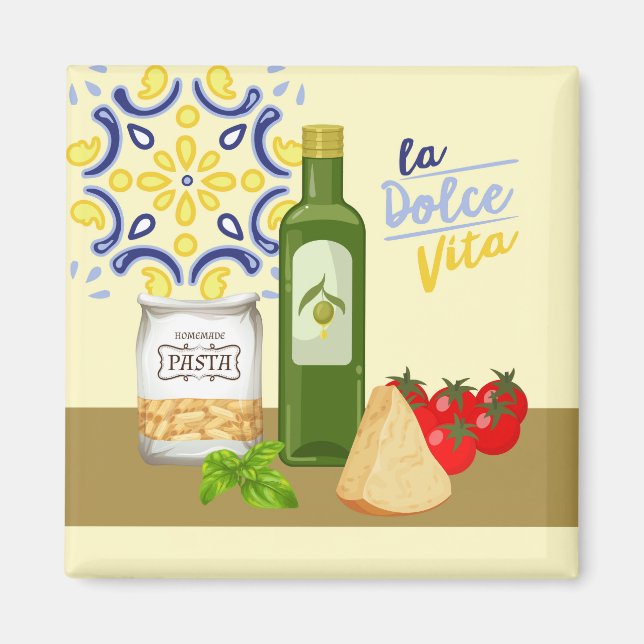 Italienska marknaden magnet (Framsidan)