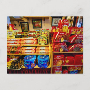 Italienska Mat & Sweets på Arthur Avenue-vykort Vykort