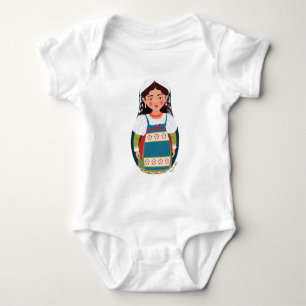 Italienska Matryoshka Baby Bodykostym T Shirt
