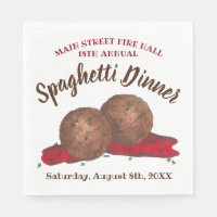 Italienska Meatbollar Spaghetti Dinner Charity Eve