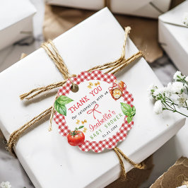 Italienska medelhavsmaten Thak you Gift Märkre Gåvor Etiketter