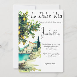 Italienska Möhippan La Dolce Vita Inbjudningar
