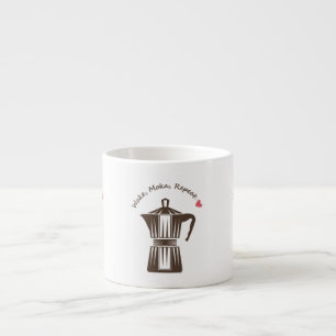 Italienska Moka Coffee Pot Espressomugg