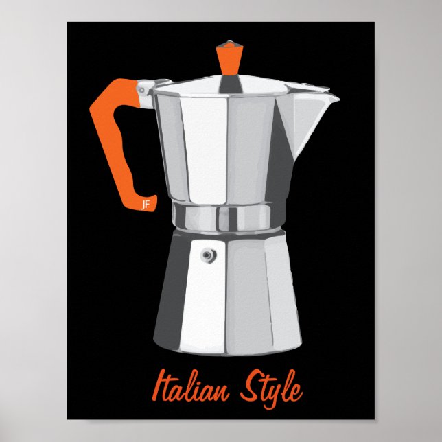Italienska Moka Poster (Framsidan)