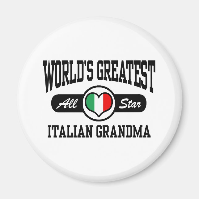 Italienska mormor magnet (Framsidan)