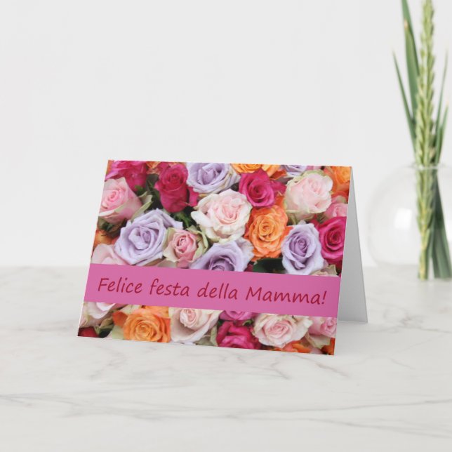 Italienska Mors dag blandade ro Kort (Framsida)