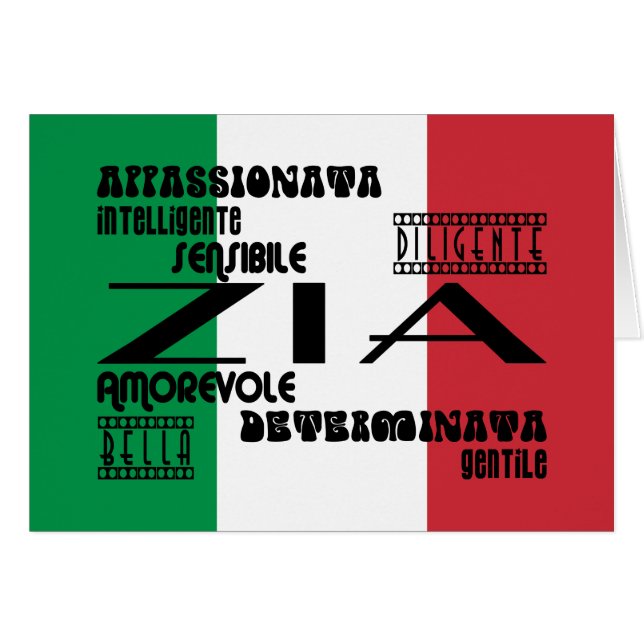 Italienska mostrar: Kvaliteter Hälsningskort (Framsidan Horizontal)