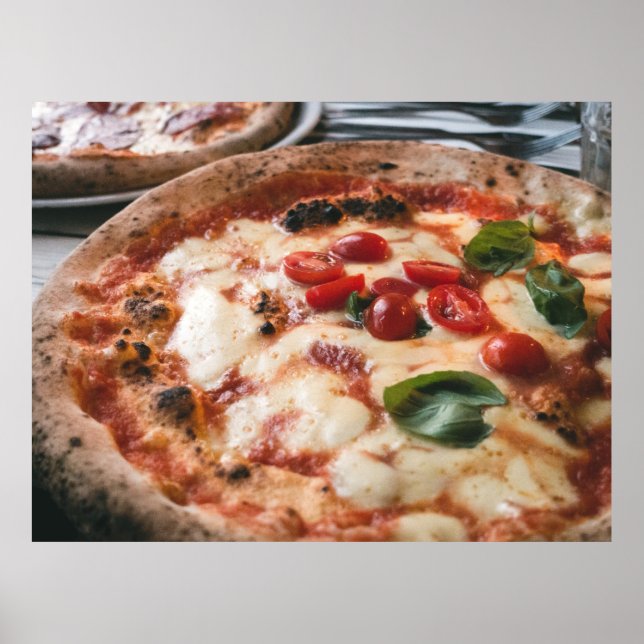 Italienska Napoletana Pizza Poster (Framsidan)