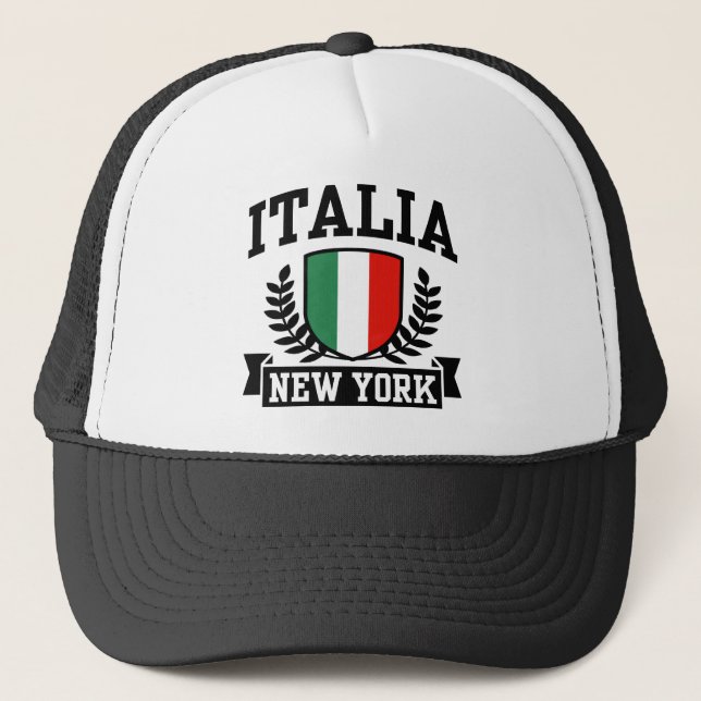 Italienska New York Hat Truckerkeps (Framsida)