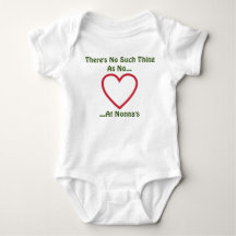 Italienska Nonnas flicka/Guy T-Shirt Baby Bodykost