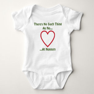 Italienska Nonnas flicka/Guy T-Shirt Baby Bodykost