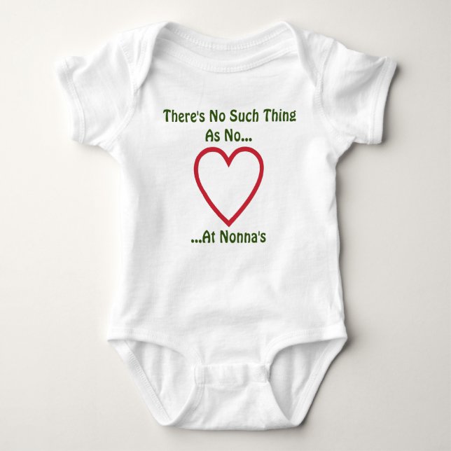 Italienska Nonnas flicka/Guy T-Shirt Baby Bodykost (Framsida)