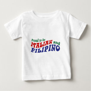 Italienska och filippinska tee shirt