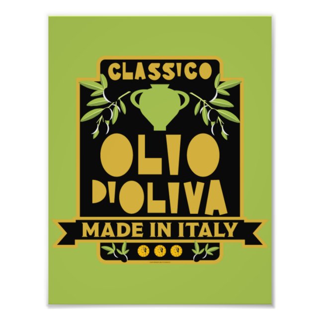 Italienska olivoljekursen fototryck (Framsidan)