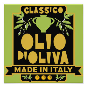 Italienska olivoljekursen fototryck