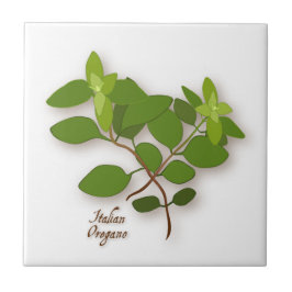 Italienska Oregano Herb Ceramic Tile Kakelplatta