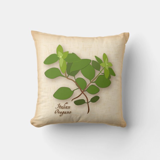 Italienska Oregano Herb Kudde (Framsida)