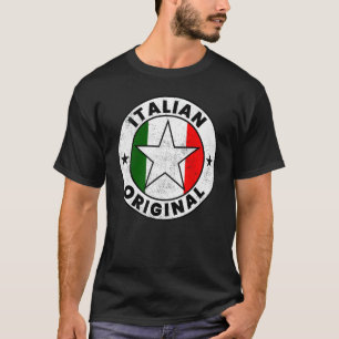 Italienska Original Shirts Italien Flagga Shirts I T Shirt