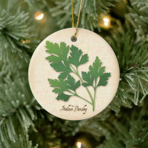 Italienska parsley Herb Julgransprydnad Keramik