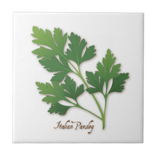 Italienska parsley Herb Tile Kakelplatta