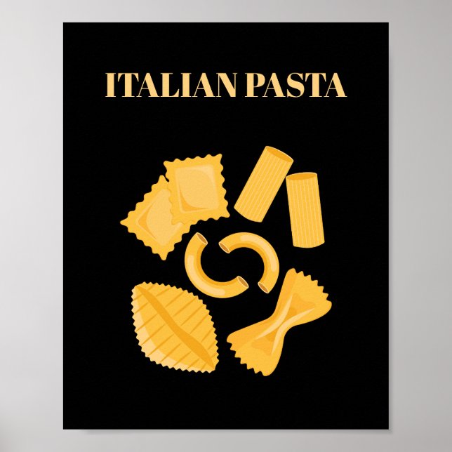 Italienska Pasta Poster (Framsidan)