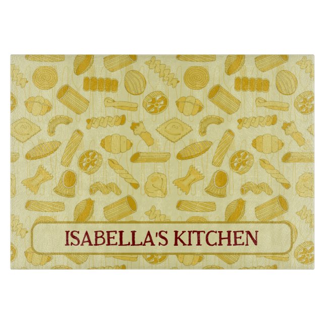 Italienska pasta Shapes Food Patterned Kitchen (Framsidan)