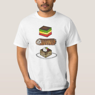 Italienska pastries Tiramisu Rainbow Cookie Cannol T-shirt