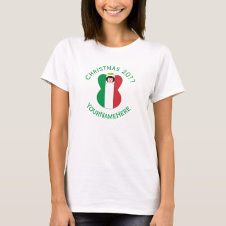 Italienska Personligen för julgranar, Flagga för k T Shirt