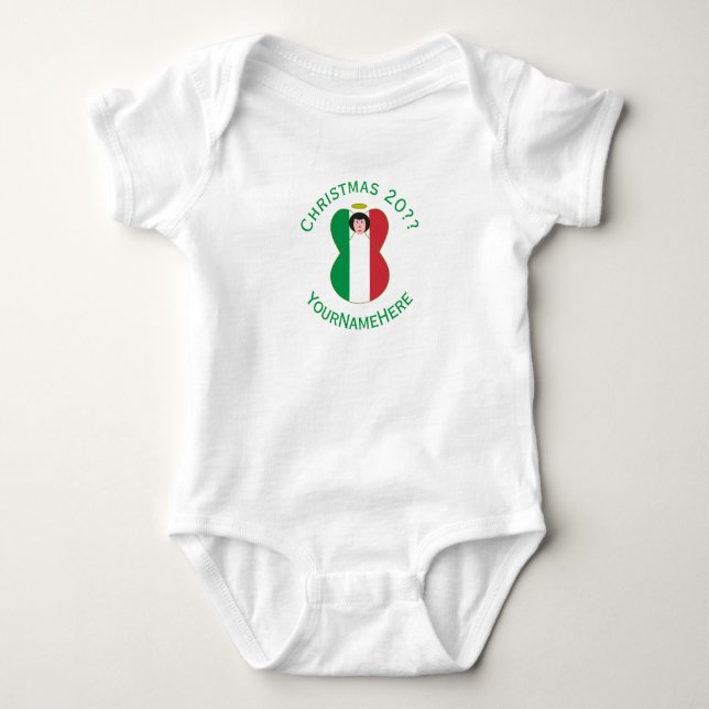 Italienska Personligen för julgranar, Flagga för k T Shirt (Framsida)