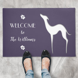 Italienska Personligen Greyhound silhouette elegan