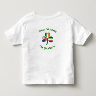 Italienska Personligen Irish Shamrock Flagga T Shirt