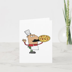 Italienska Pizza Chef Kort