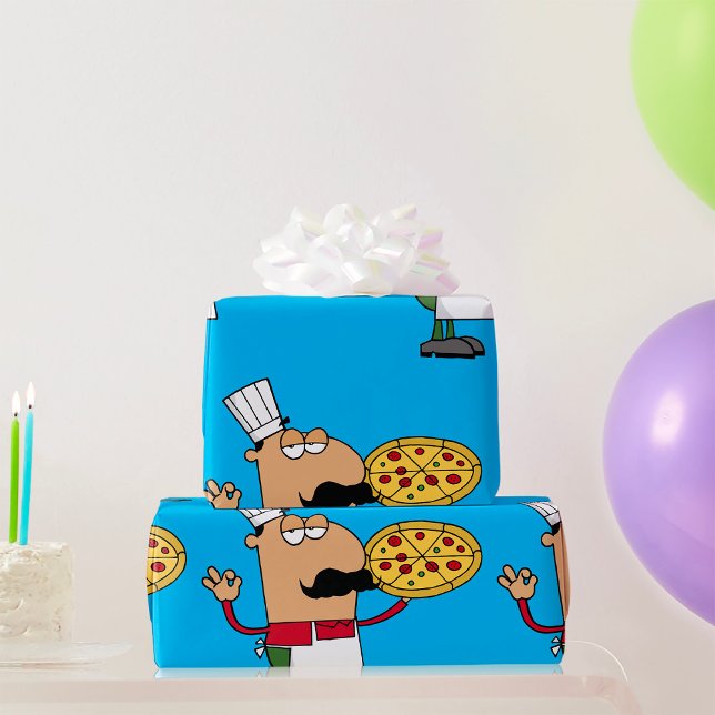 Italienska Pizza Chef Presentpapper (Skapare uppladdad)