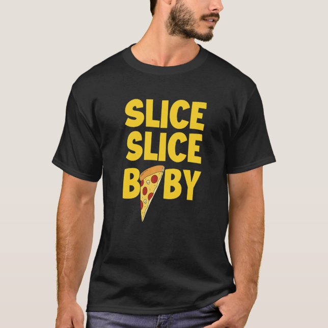 Italienska Pizza Food Segce Baby Pizza T Shirt (Framsida)