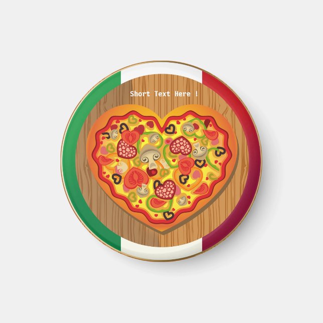 Italienska Pizza Magnet (Framsidan)