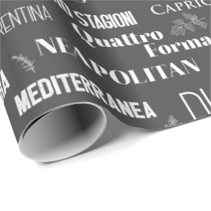 Italienska Pizza Namn Pizza Parlor Chef Presentpapper