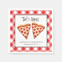 Italienska Pizza Party Tableware Pappersservett